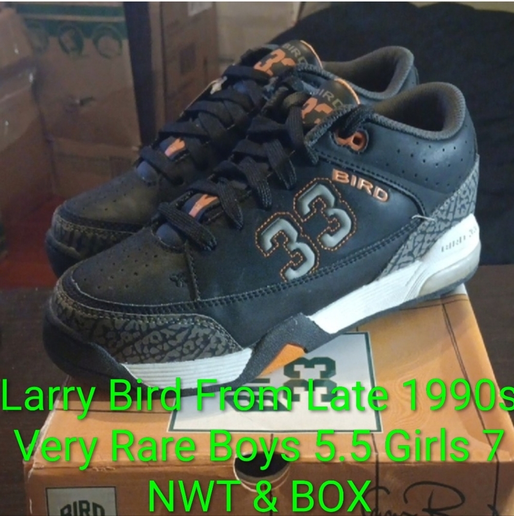 Larry Bird From Late 1990s Very Rare Boys 5.5 Girls 7 NWT & BOX
